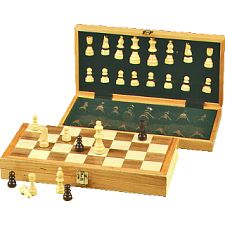15 inch Folding Wood Chess Set