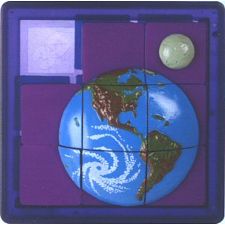 3D Sliding Puzzle: Earth