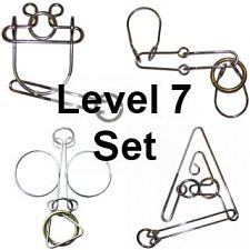 .Wire Puzzle: Level-7 - a set of 4 puzzles