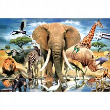 World's Smallest Jigsaw Puzzle - African Oasis