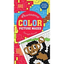 Awesome Color Picture Mazes - book