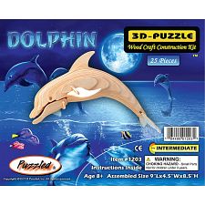 Bottle Nose Dolphin - Small - 3D Wooden Puzzle