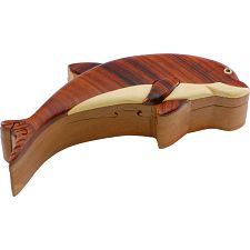 Wooden Puzzle Box - Dolphin