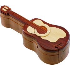 Wooden Puzzle Box - Guitar