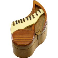Wooden Puzzle Box - Musical Note