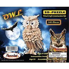 Owl - 3D Wooden Puzzle