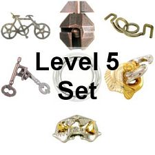 .Hanayama: Level-5 - a set of 7 Puzzles