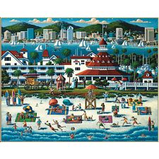 San Diego - Collector Suitcase Jigsaw Puzzle