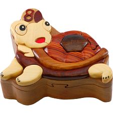 Wooden Puzzle Box - Turtle