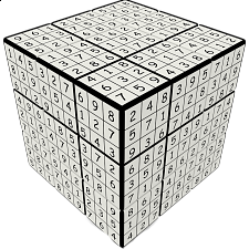V-CUBE 3 Flat (3x3x3): V-udoku Cube