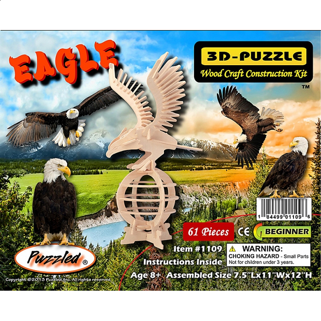Eagle 3D Wooden Puzzle Jigsaws Puzzle Master Inc