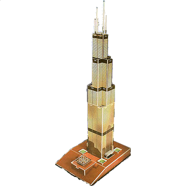 sears tower 3d puzzle