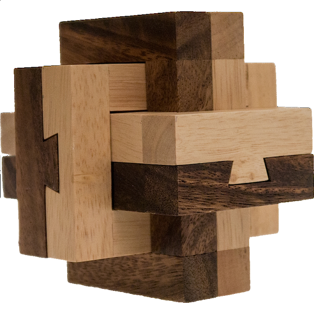 Dovetail Knot Wood Puzzles Puzzle Master Inc