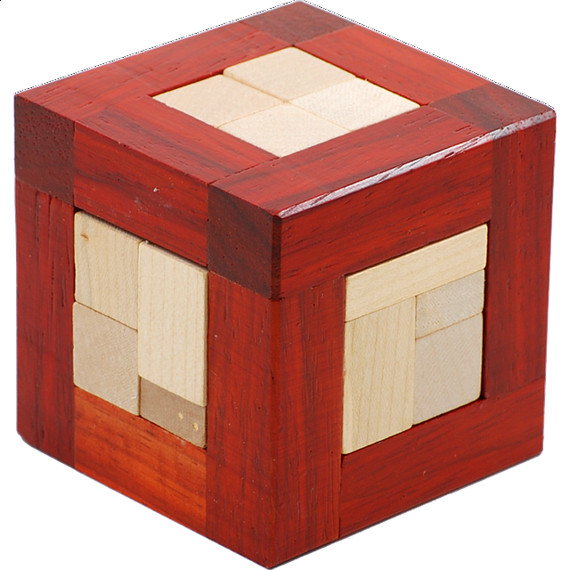 Cube in Cube Wood Puzzles Puzzle Master Inc