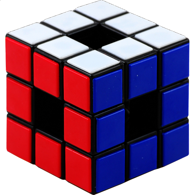 Void Cube - 3x3x3 - Black Body - Tiles