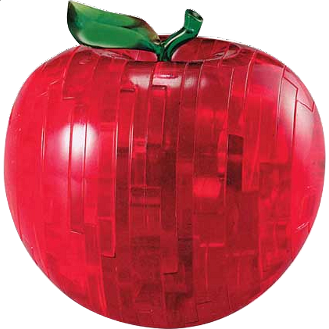 3d Crystal Puzzle - Apple (red)