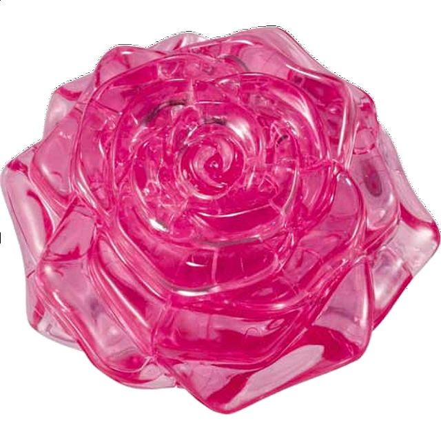 3d Crystal Puzzle - Rose (pink)