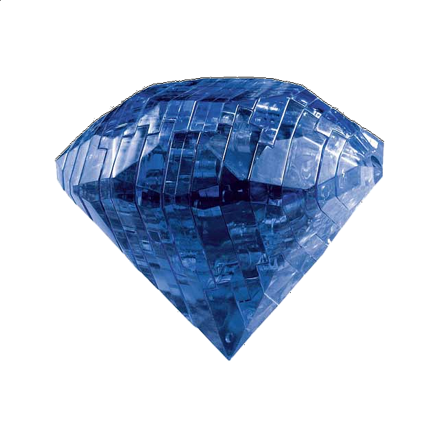 3d Crystal Puzzle - Gem - Sapphire Blue