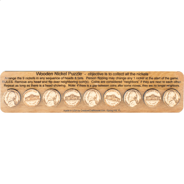Wooden Nickels | Wood Puzzles | Puzzle Master Inc