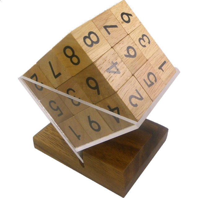 3D Wooden Sudoku Cube Wood Puzzles Puzzle Master Inc