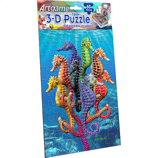 3D Seahorses Games & Toys Puzzle Master Inc