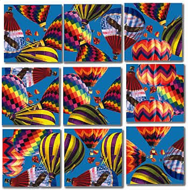 Scramble Squares Hot Air Balloons Tile Puzzles Puzzle Master Inc