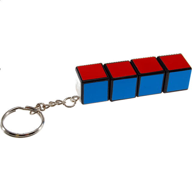 1x1x4 Rotational Keychain Rubik's Cube & Others Puzzle Master Inc