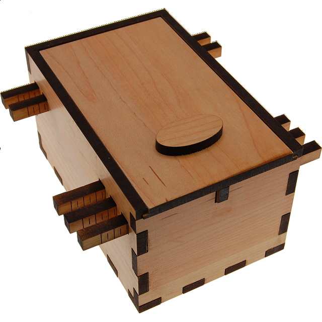 Pueblo Secret Lock Box Puzzle Boxes / Trick Boxes Puzzle Master Inc