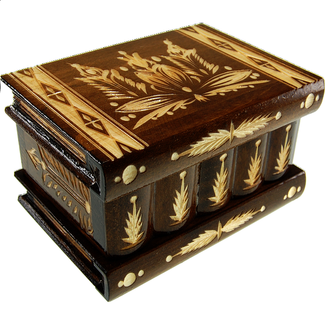 Romanian Puzzle Box Large Brown Puzzle Boxes Puzzle Master Inc
