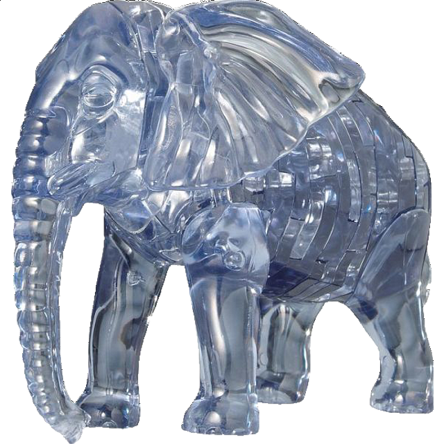 3d Crystal Puzzle - Elephant