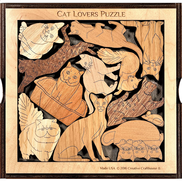 Cat Lovers Puzzle Wood Puzzles Puzzle Master Inc