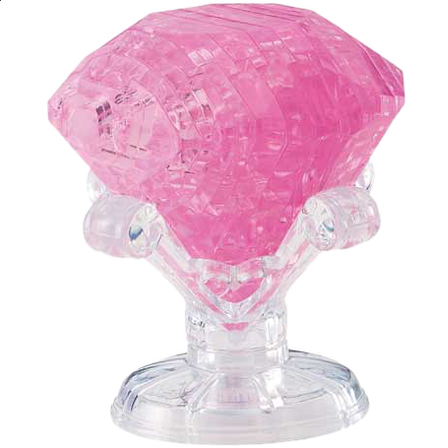 3d Crystal Puzzle - Gem - Diamond (pink)