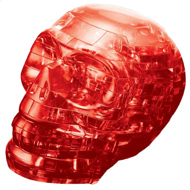 3d Crystal Puzzle - Skull (red)