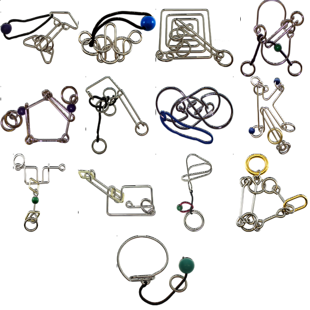 .level 9 - A Set Of 13 Wire Puzzles