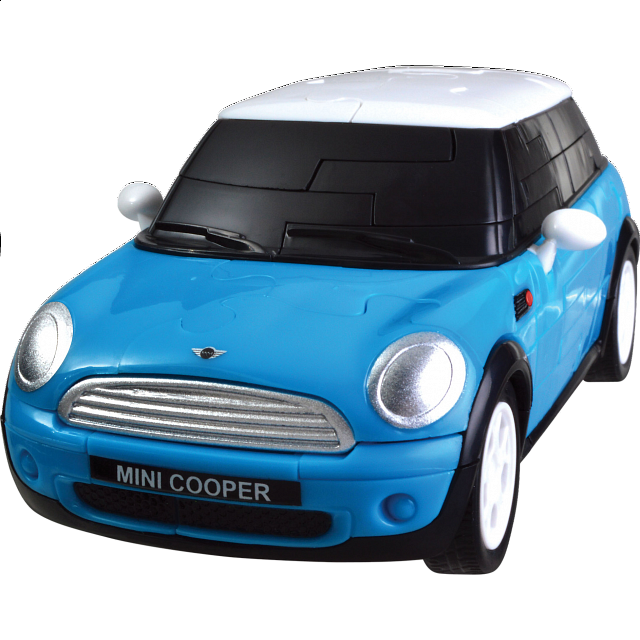 3D Puzzle Cars Mini Cooper (Blue) More Puzzles Puzzle Master Inc