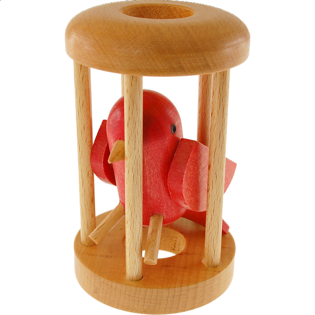 Redbird in a Cage Wood Puzzles Puzzle Master Inc