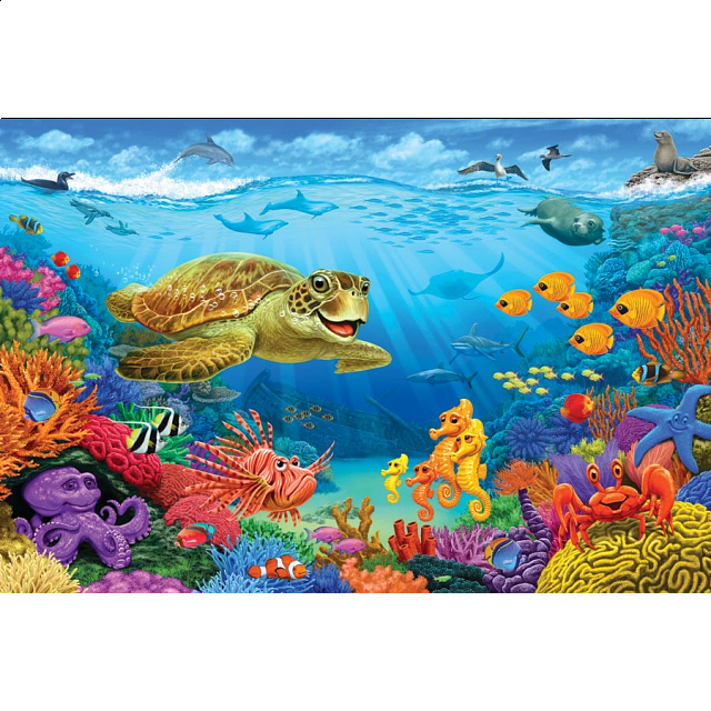 Floor Puzzle Ocean Reef Jigsaws Puzzle Master Inc