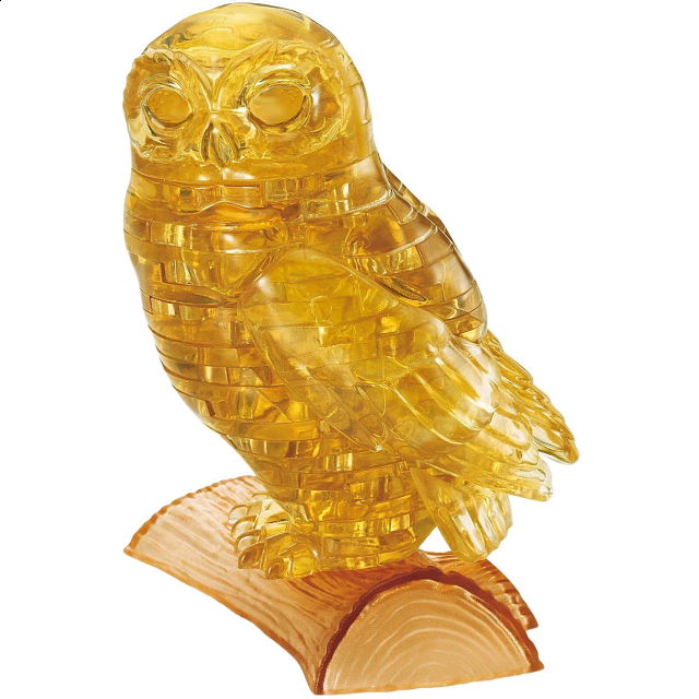 3d Crystal Puzzle - Owl (brown)