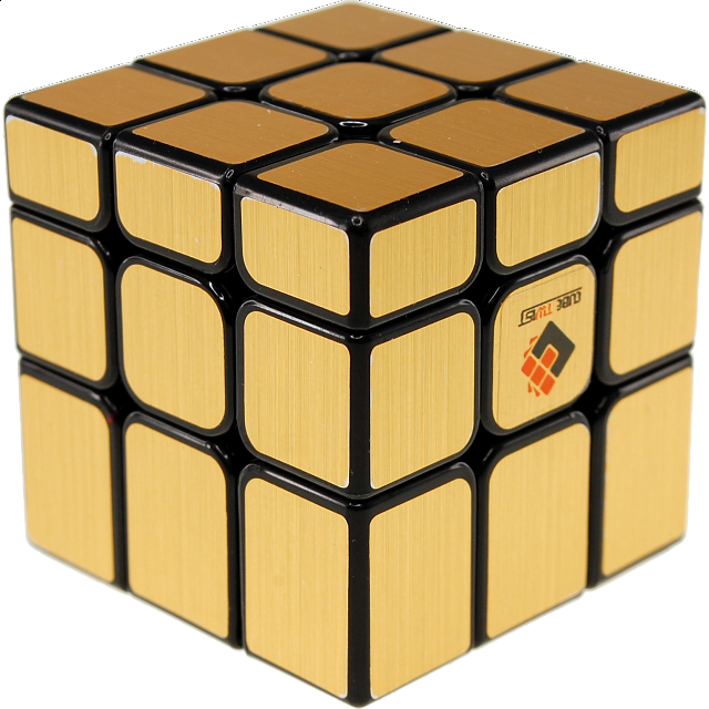 Unequal 3x3x3 Cube - Black Body In Gold Stickers