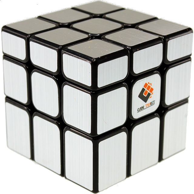 Unequal 3x3x3 Cube - Black Body In Silver Stickers