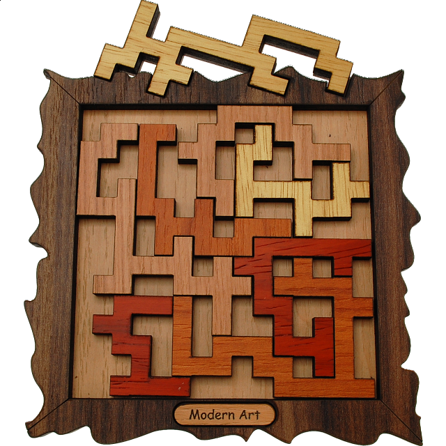 wood puzzle art