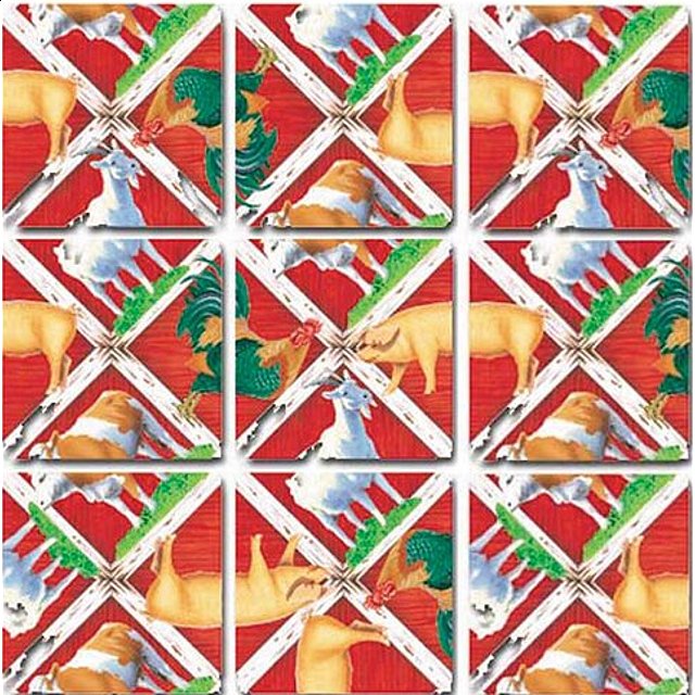 Scramble Squares Farm Animals Tile Puzzles Puzzle Master Inc