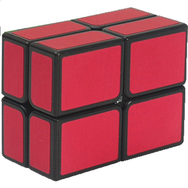 2x2 Windmill Cube Black Body In Red Stickers