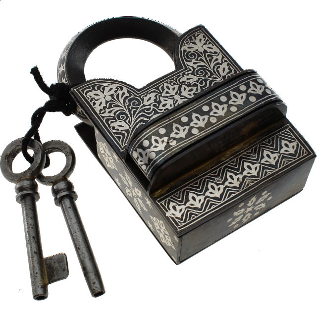 9 Step Extreme 2 Key Puzzle Lock With Silver Design Wire & Metal