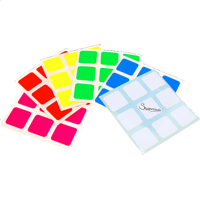 3x3x3 Super Full-bright Sticker Set