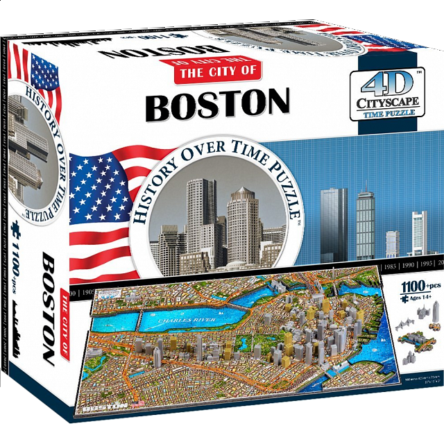 4D City Scape Time Puzzle Boston Jigsaws Puzzle Master Inc