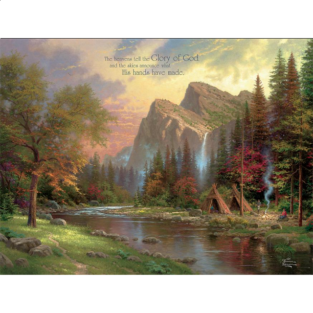Thomas Kinkade: Inspirations - The Mountains Declare His Glory ...