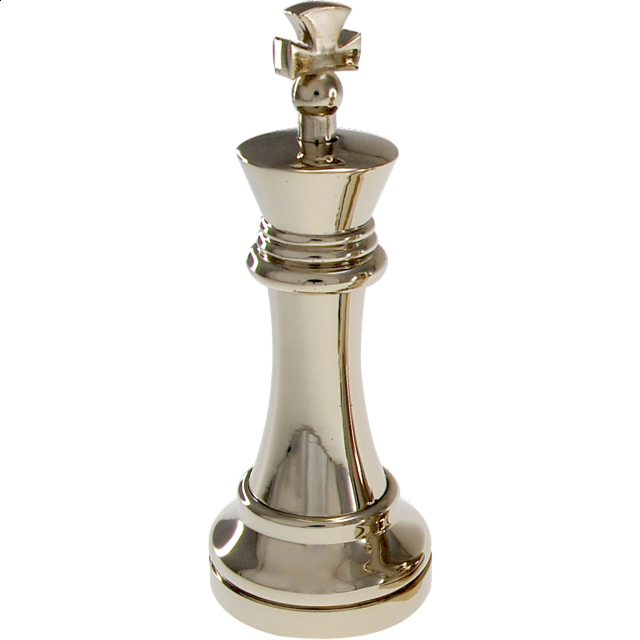 Silver Color Chess Piece King Metal Puzzles Puzzle Master Inc