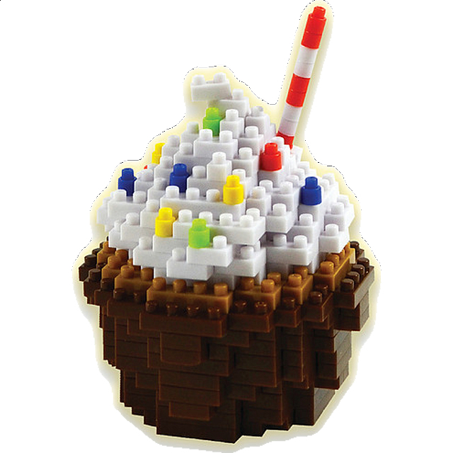 3d Pixel Puzzle - Cupcake