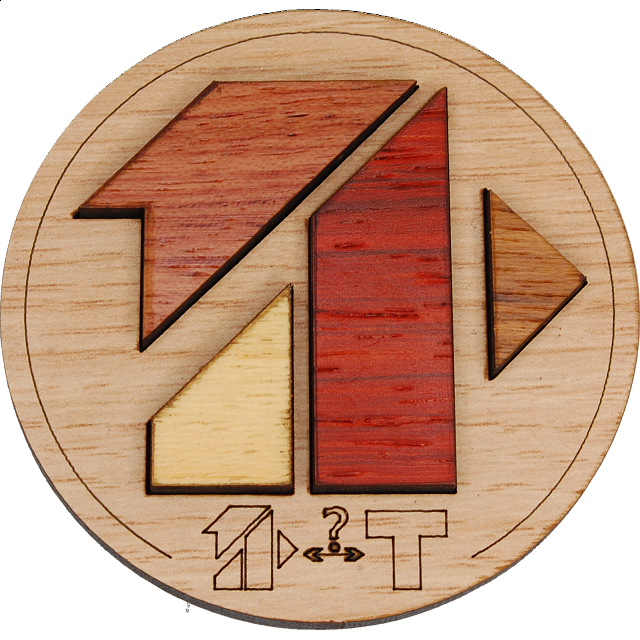Minipuzzle "T" Wood Puzzles Puzzle Master Inc